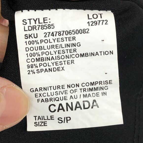 Le Chateau Bronze Floral Cherry Blossom Asymmetrical Draped Midi Dress size S - Picture 7 of 15